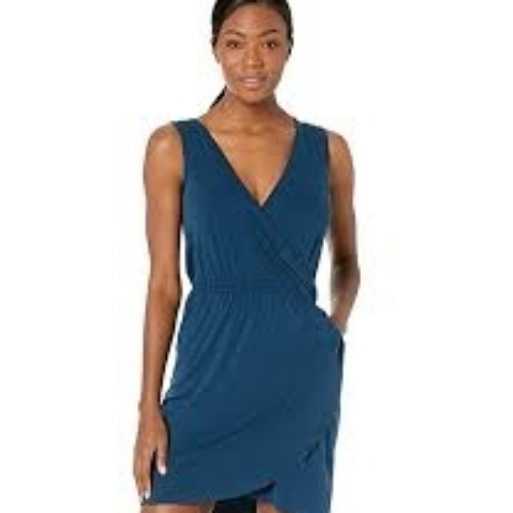 Tart Navy knot wrap dress